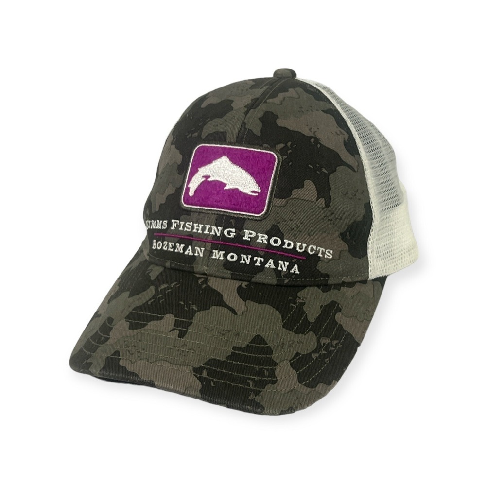 Simms fishing hat Pink Camouflage SnapBack womens‎